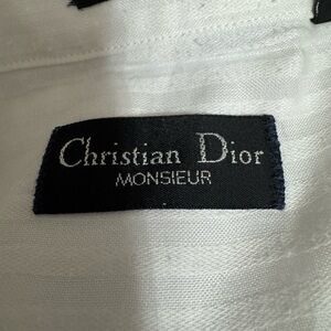 Christian Dior white button up dress shirt.